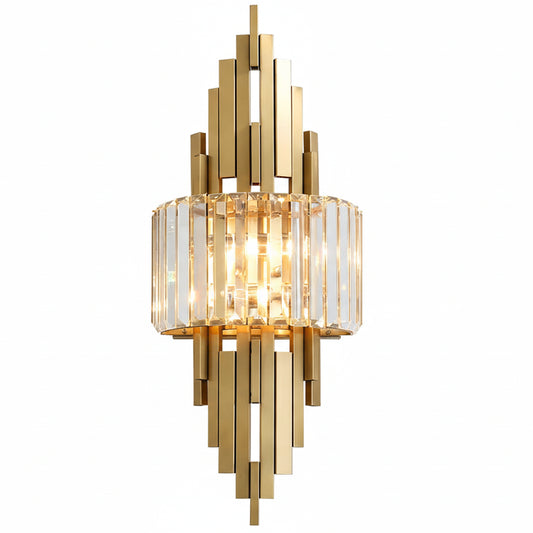 Elir Crystal Tiered Bars Wall Light | Celestre