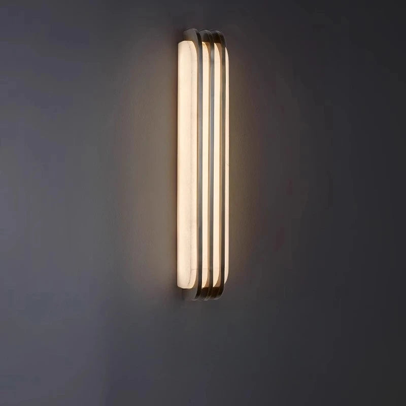 Vixo Linear Alabaster Slats Wall Light H 35 cm | Celestre