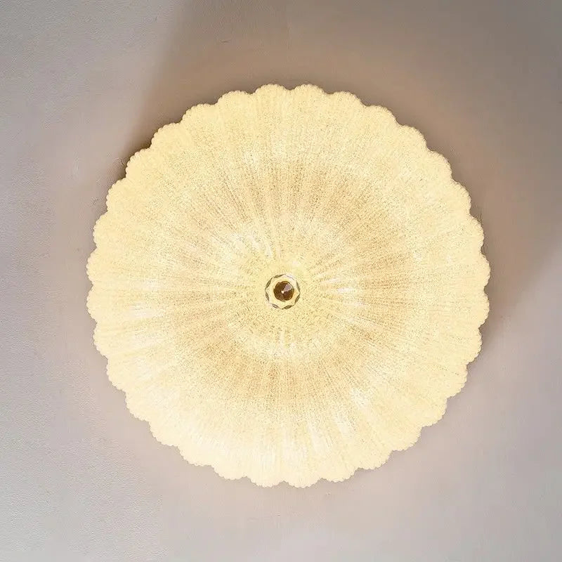 Elin Ribbed Round Bowl Ceiling Light | Celestre