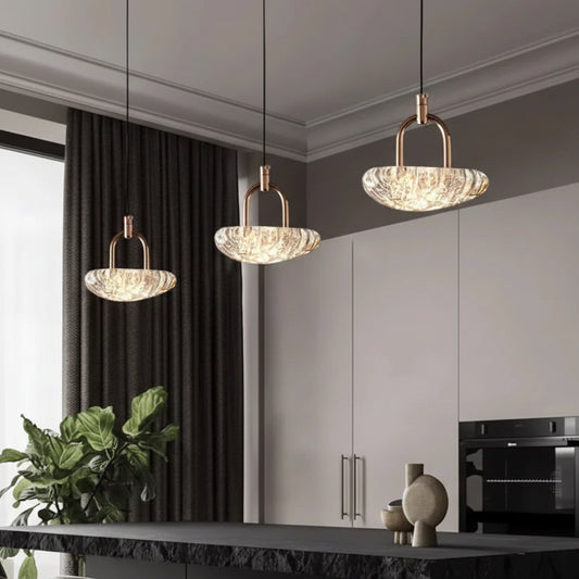 Jori Flattened Ovoid Pendant Light | Celestre