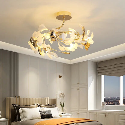 Belvi Ginkgo Leaf Ceiling Light D60 H 40 cm | Celestre