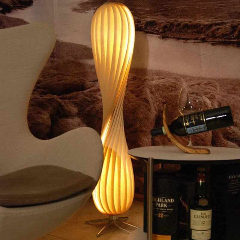 Avel Nordic Twisted Floor Lamp | Celestre