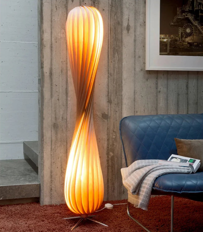 Avel Nordic Twisted Floor Lamp D 25 cm x H 145 cm | Celestre