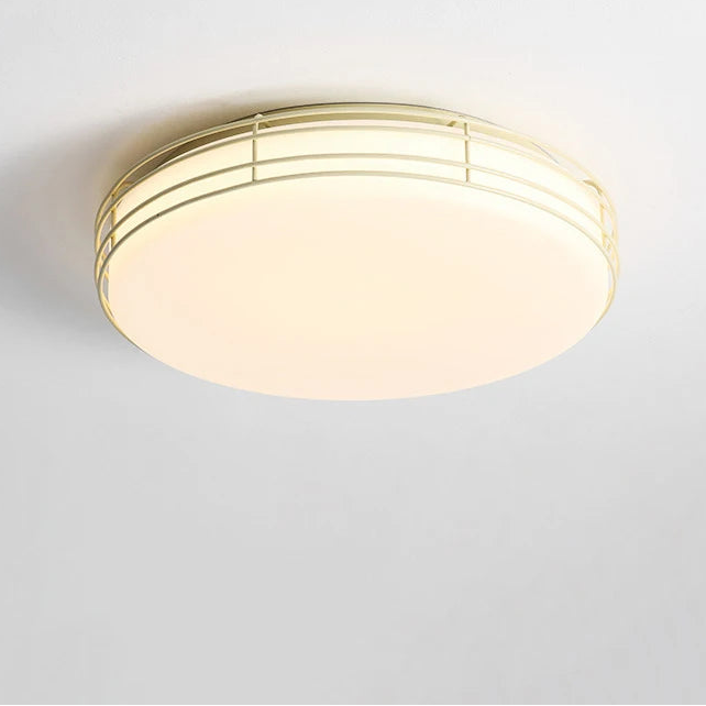 Novi Round Cage Ceiling Light White | Celestre