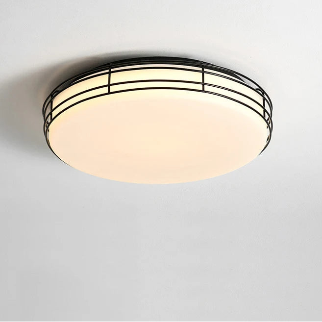 Novi Round Cage Ceiling Light Black | Celestre