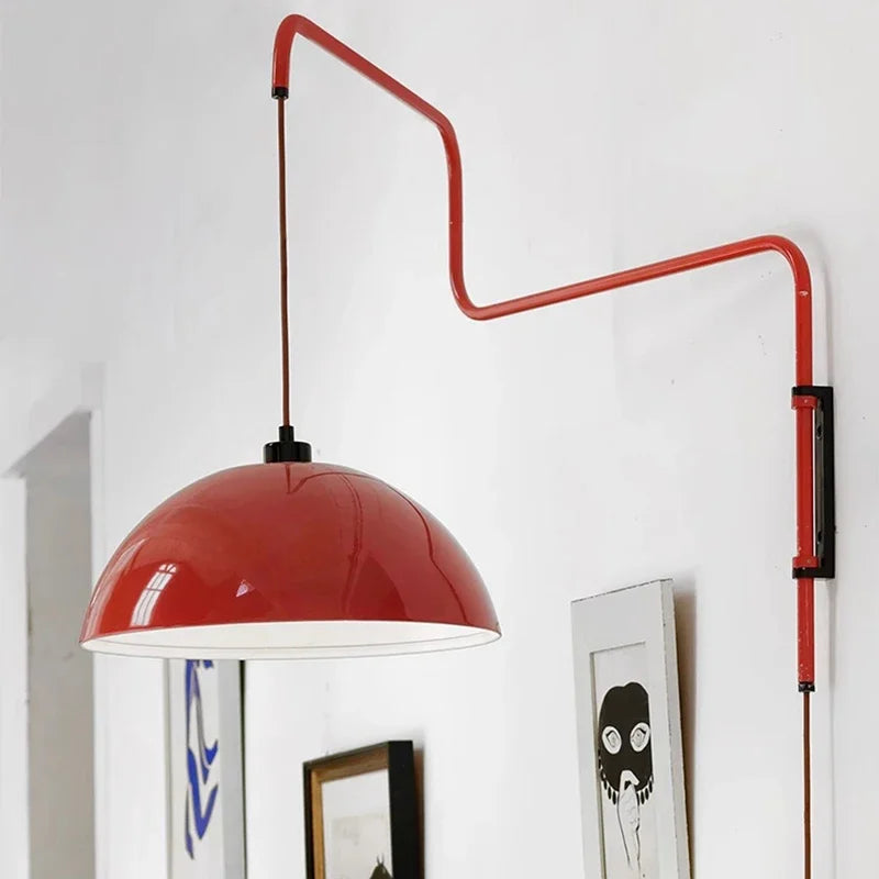 Piro Pivot Swing Arm Wall Light Red | Celestre