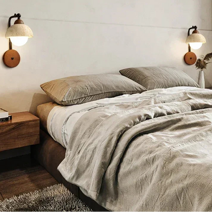 Tivo Travertine Half Moon Wall Light | Celestre