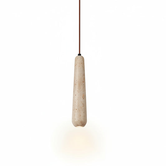 Cove Long Travertine Pendant Light | Celestre