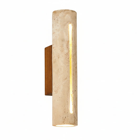 Jexa Travertine Cylindrical Wall Light | Celestre