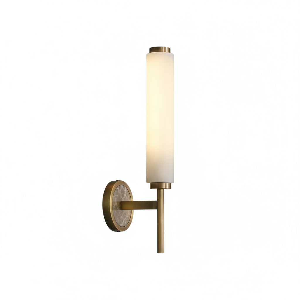 Arlo Alabaster Cylindrical Wall Sconce | Celestre