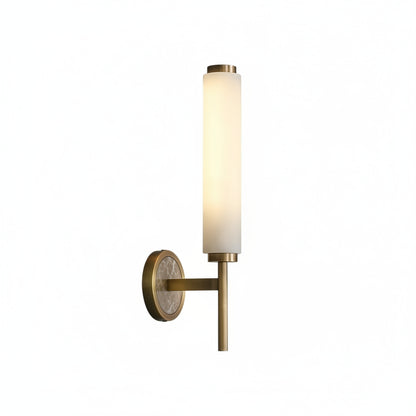 Arlo Alabaster Cylindrical Wall Sconce | Celestre