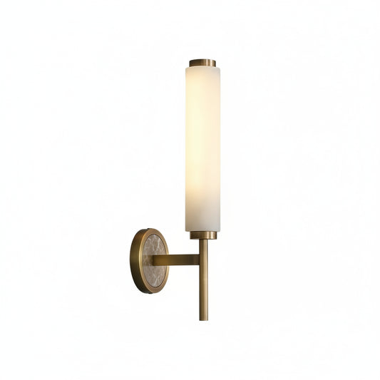 Arlo Alabaster Cylindrical Wall Sconce | Celestre