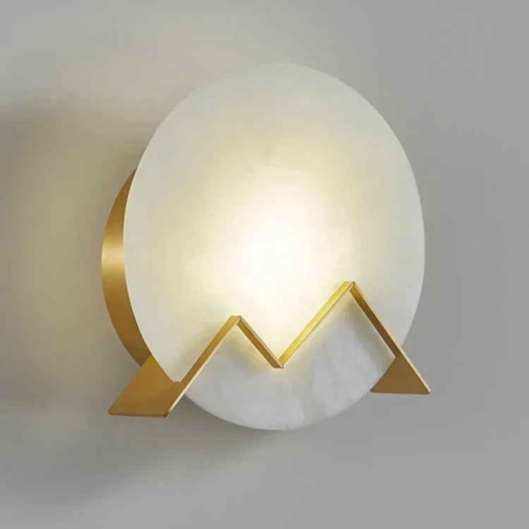 Vezi Albaster Round Mountain Wall Light | Celestre