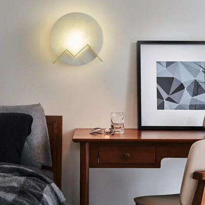Vezi Albaster Round Mountain Wall Light | Celestre