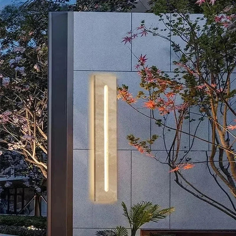 Mevi Vertical Slot Outdoor Wall Light | Celestre
