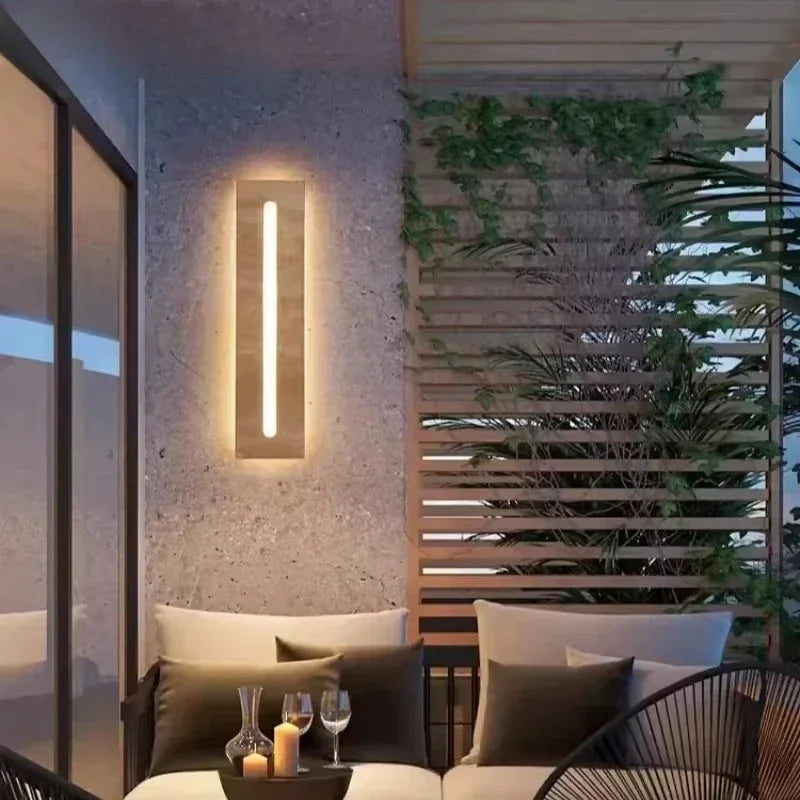Mevi Vertical Slot Outdoor Wall Light H 60 cm | Celestre
