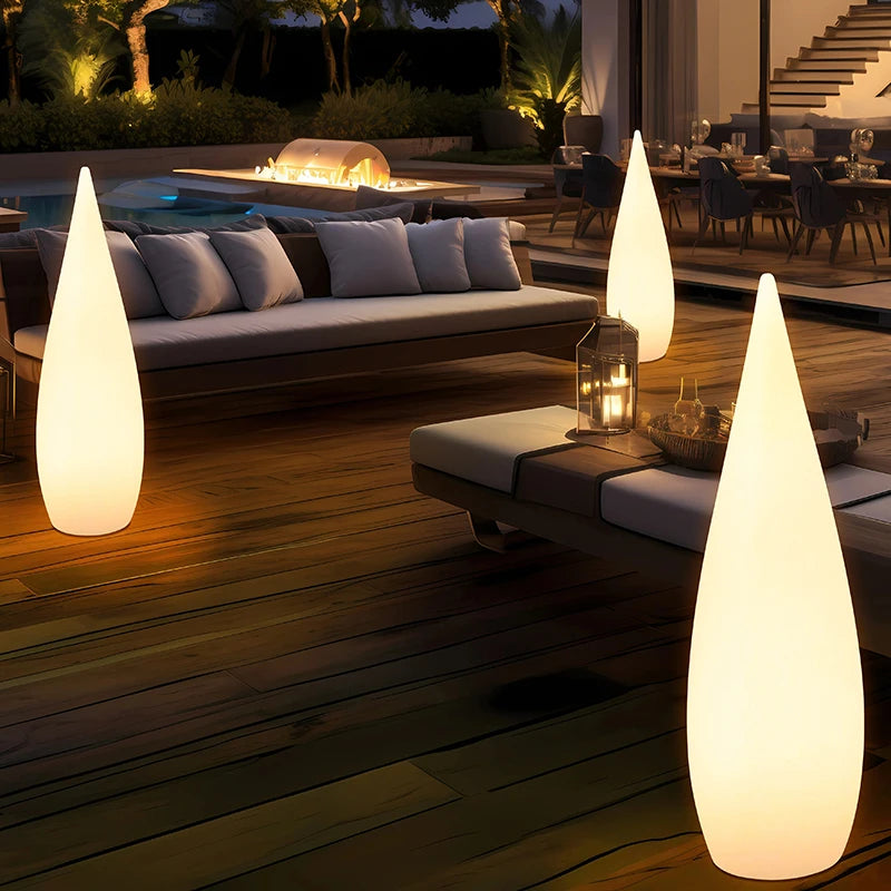 Veta Outdoor Water Drop Floor Lamp | Celestre