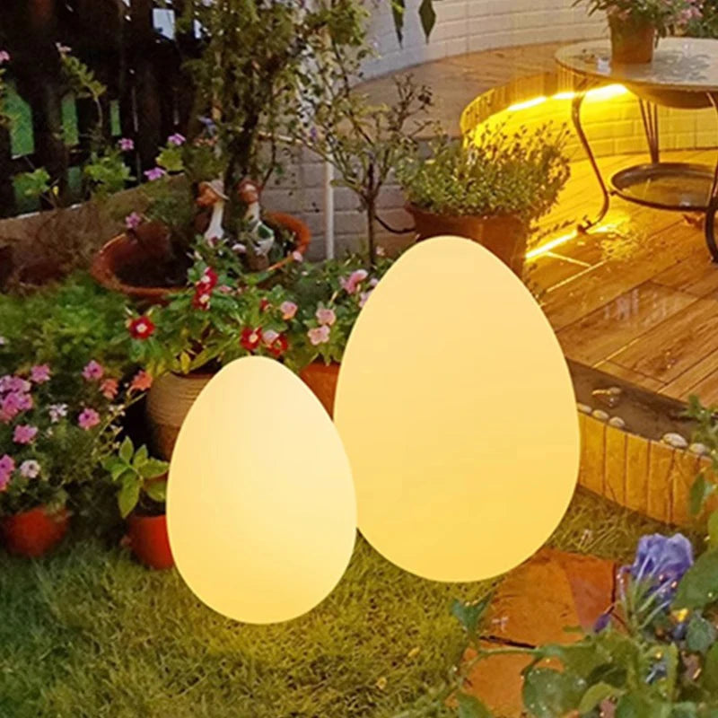 Esse Solar Egg Shape Outdoor Floor Lamp | Celestre
