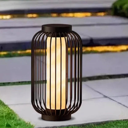 Amen Cage Solar Outdoor Lawn Lantern H 60 cm | Celestre