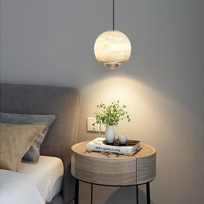 Viro Marble Sphere Pendant Light Warm White | Celestre
