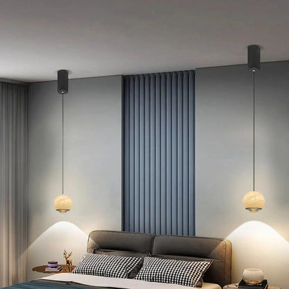 Viro Marble Sphere Pendant Light | Celestre