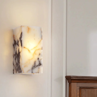 Alri Marble Cuboid Wall Light | Celestre