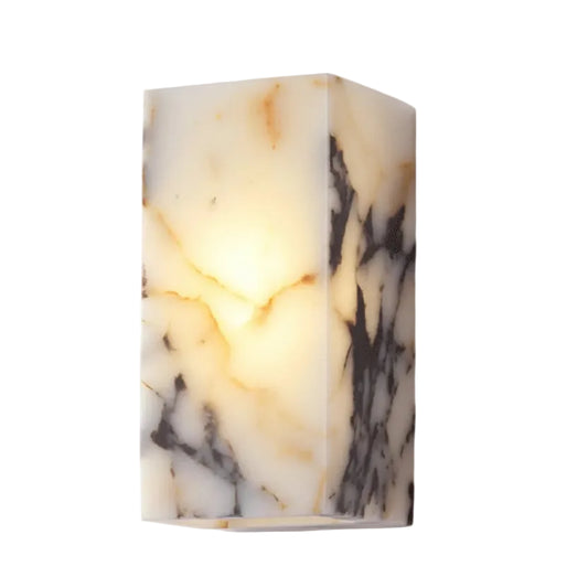 Alri Marble Cuboid Wall Light | Celestre