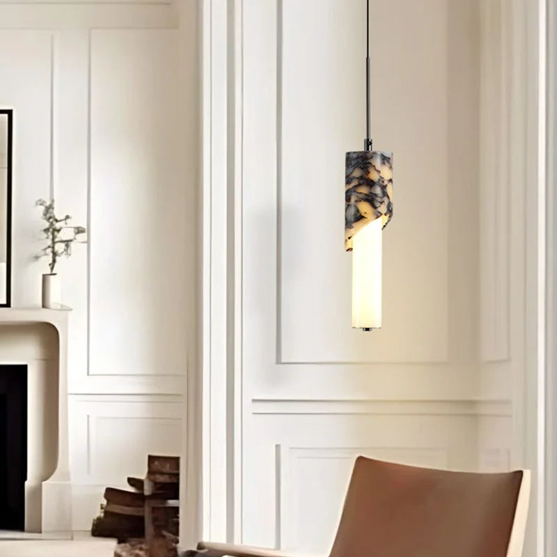 Avid Marble Angled Cut Pendant Light | Celestre
