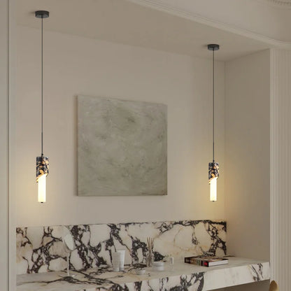 Avid Marble Angled Cut Pendant Light | Celestre