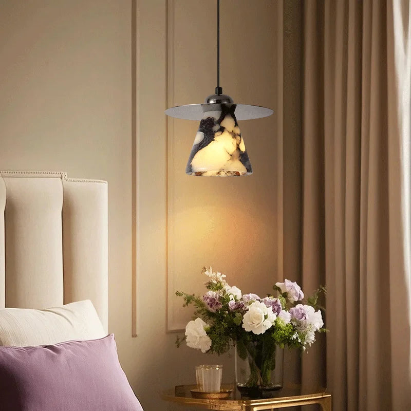 Feni Stone Conical Pendant Light | Celestre