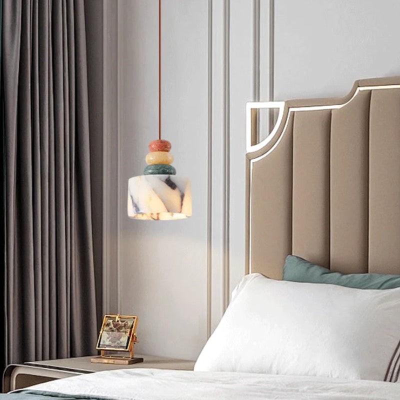 Vize Stacked Marble Pendant Light | Celestre