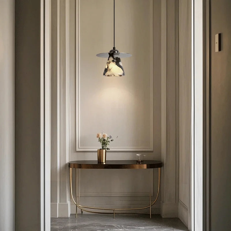 Feni Stone Conical Pendant Light | Celestre