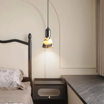 Erix Conical Marble Pendant Light | Celestre