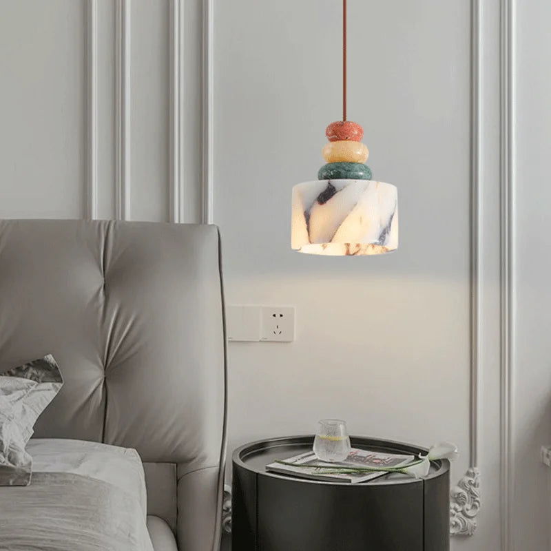 Vize Stacked Marble Pendant Light | Celestre