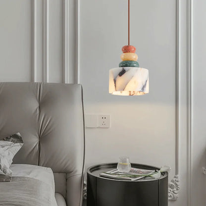 Vize Stacked Marble Pendant Light | Celestre