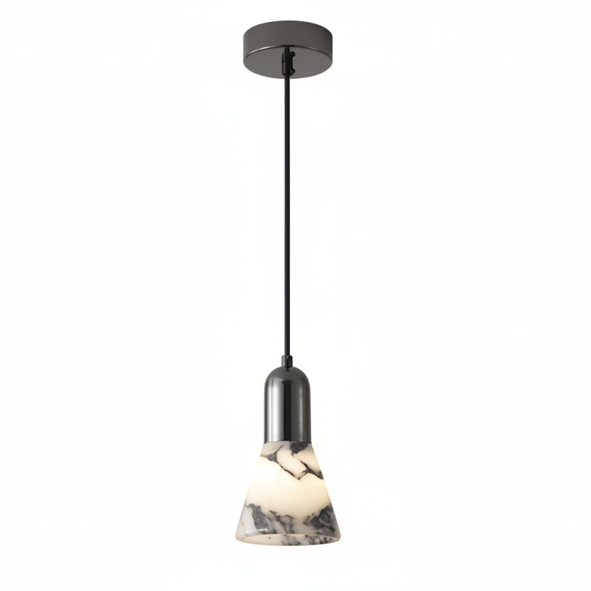 Erix Conical Marble Pendant Light | Celestre