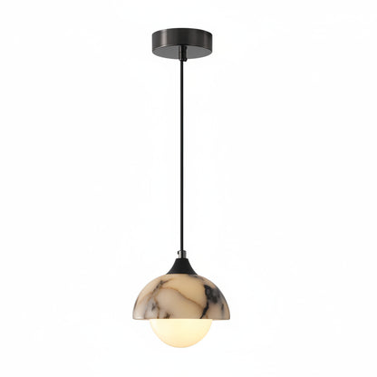Beni Marble Dome Globe Pendant Light | Celestre