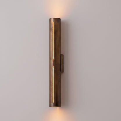 Deva Long Tubular Wall Light Brown Large | Celestre