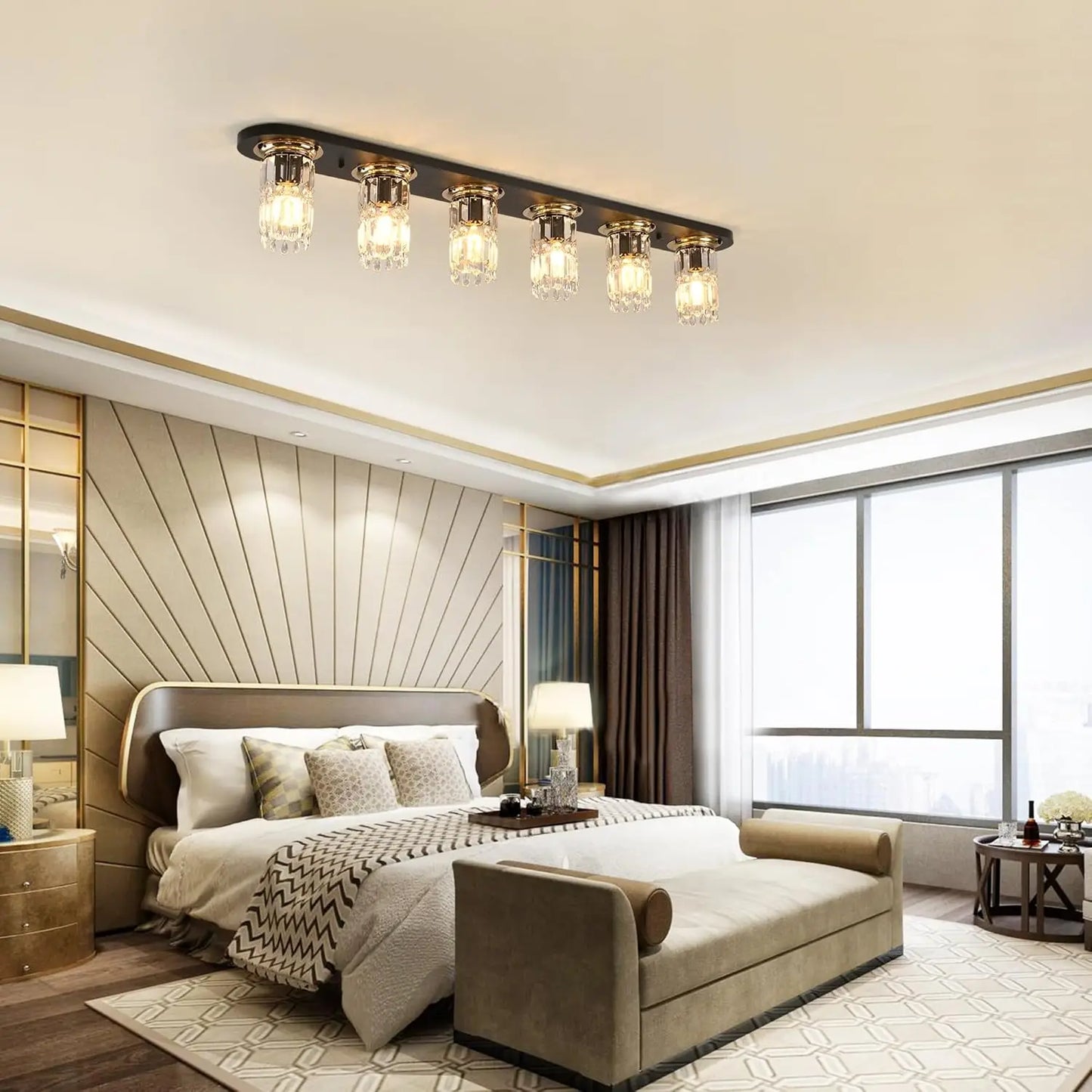 Zifa Linear Tassel Ceiling Light | Celestre