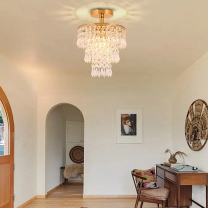 Velin Crystal Beaded Ceiling Light | Celestre