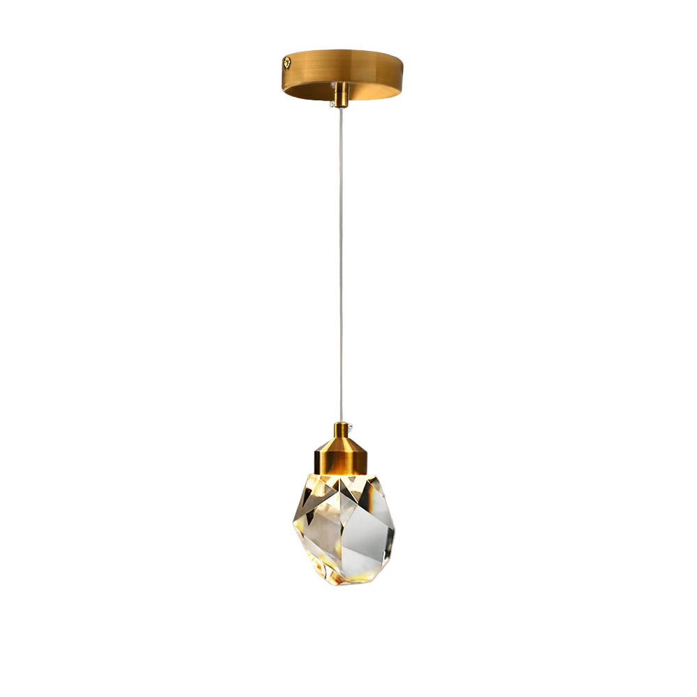 Alero Faceted Crystal Pendant Light | Celestre