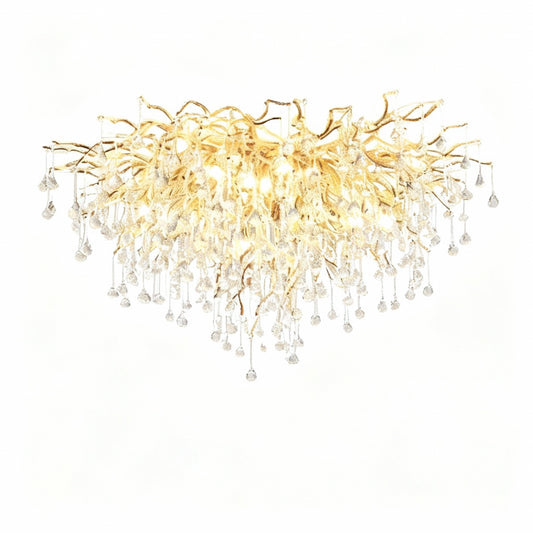 Savo Crystal Branch Round Chandelier | Celestre