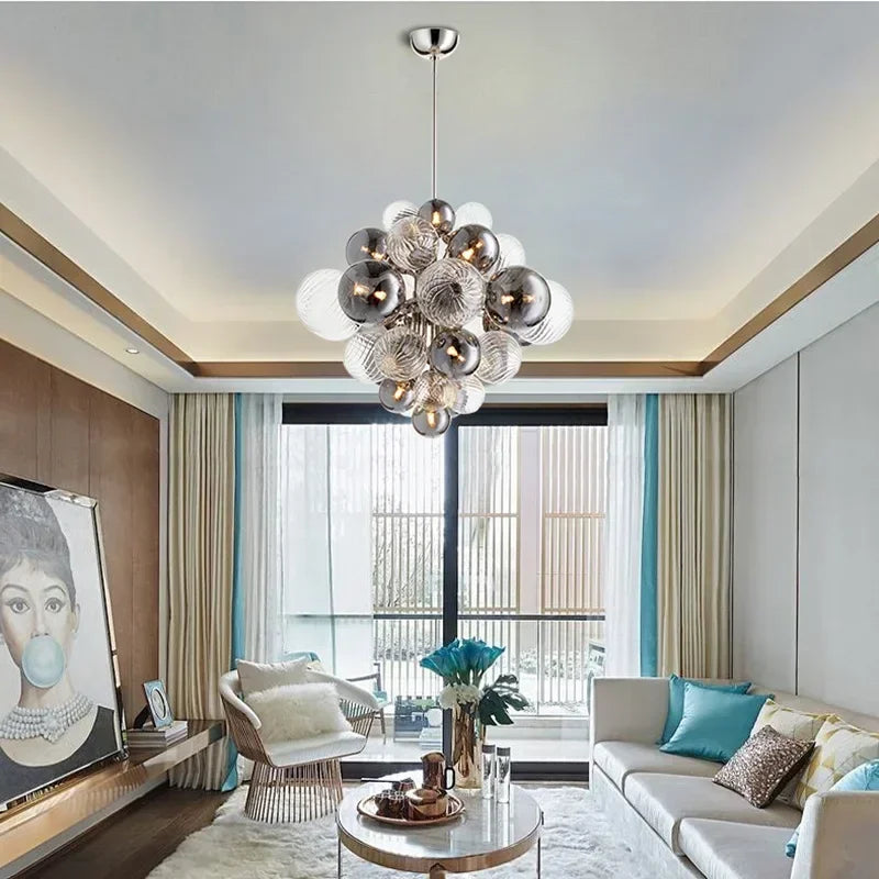 Evala Glass Bubble Chandelier | Celestre