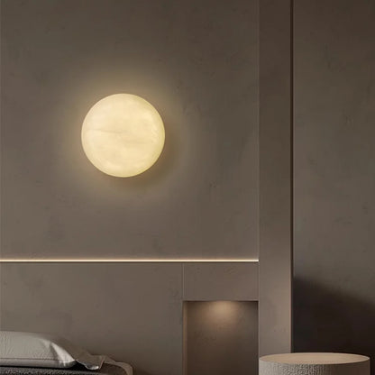 Brali Alabaster Moon Wall Light | Celestre
