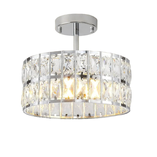 Dore Crystal Round Ceiling Light | Celestre