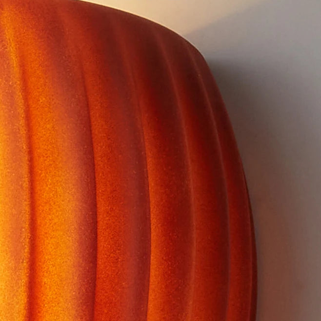 Qori Ribbed Half Pumpkin Wall Light | Celestre