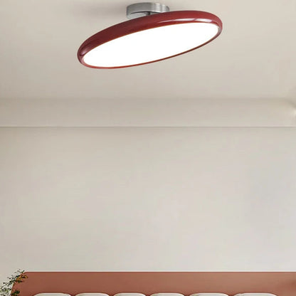Zyli Round Disc Ceiling Light Red D 50 cm | Celestre