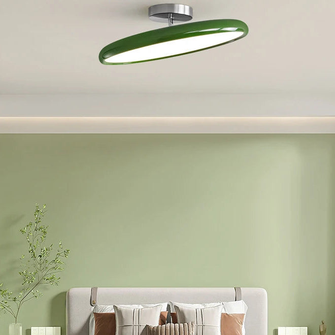 Zyli Round Disc Ceiling Light Green D 50 cm | Celestre