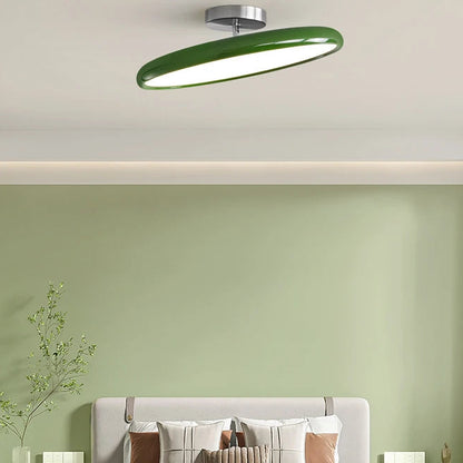 Zyli Round Disc Ceiling Light Green D 50 cm | Celestre