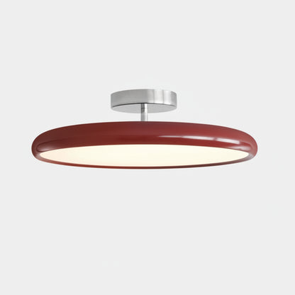 Zyli Round Disc Ceiling Light Red D 40 cm | Celestre